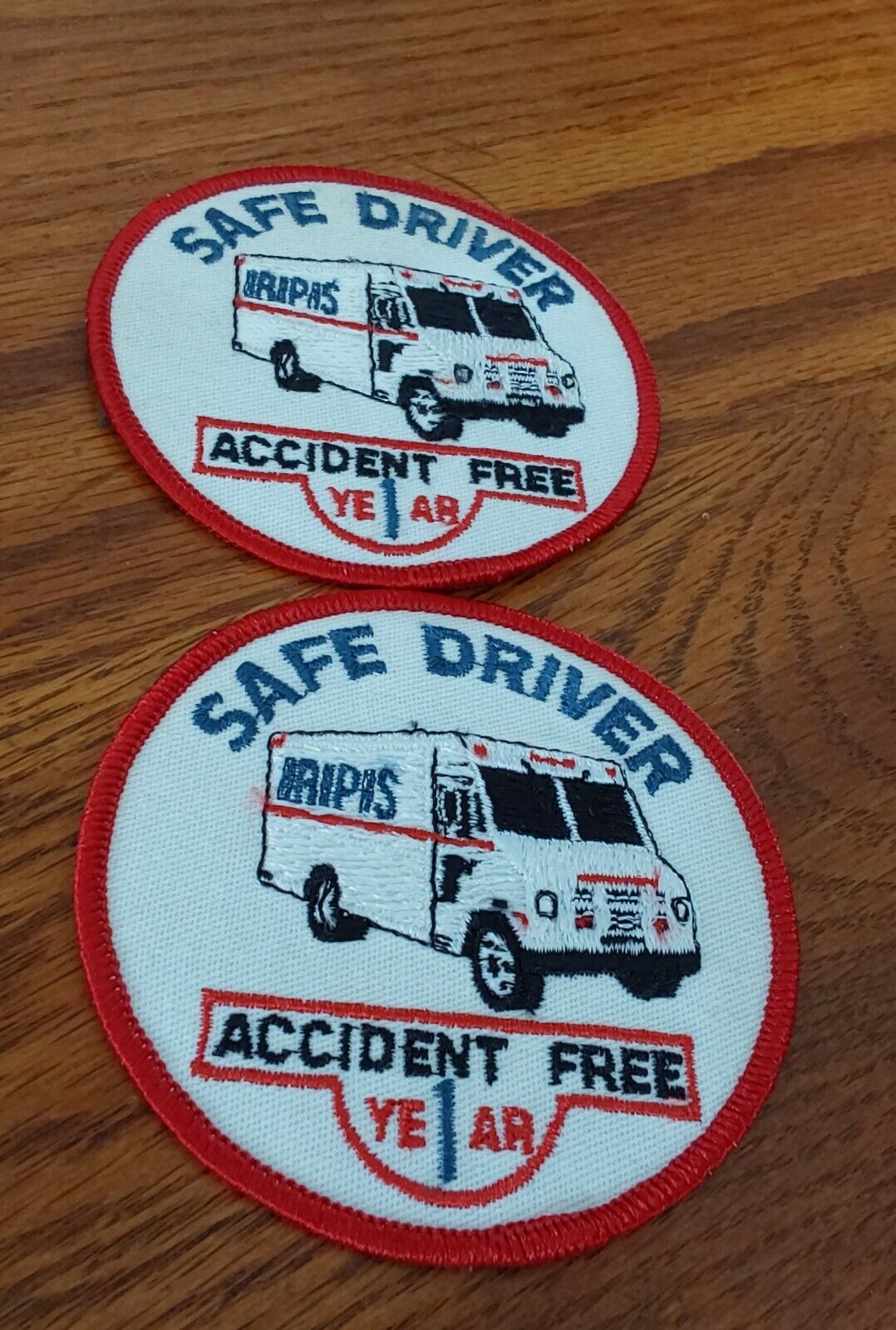 Safe Driver Accident Free Embroidered PATCHES Vintage RPS