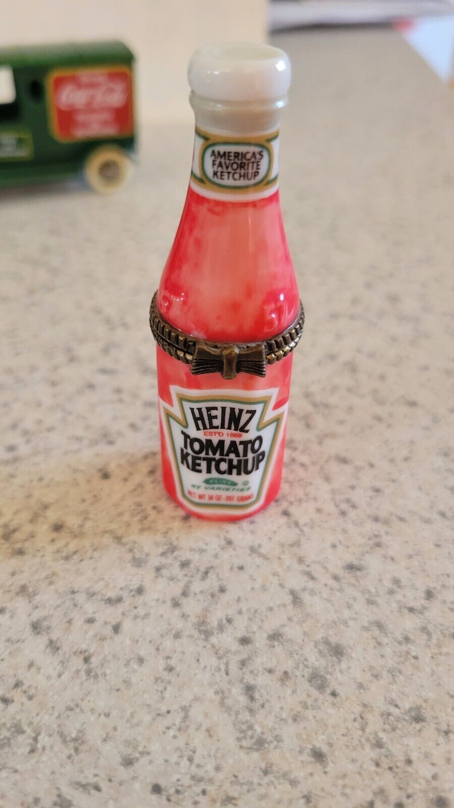 Heinz Ketchup Bottle  PHB Porcelain Hinged Box by Midwest of Cannon Falls