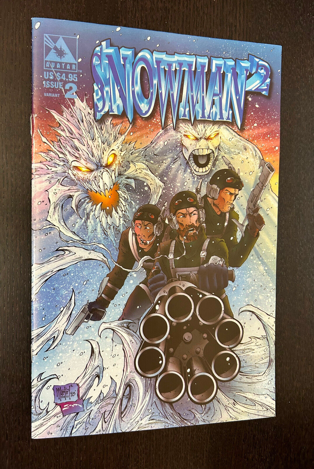 SNOWMAN SQUARED #2 (Avatar Press Comics 1998) -- Matt Martin VARIANT -- VF/NM