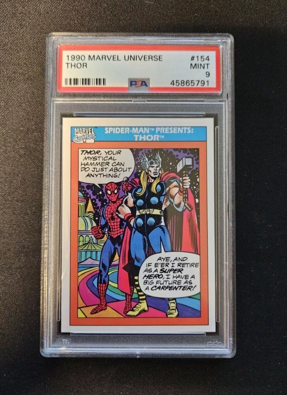 1990 Marvel Universe #154 Thor PSA 9 MINT