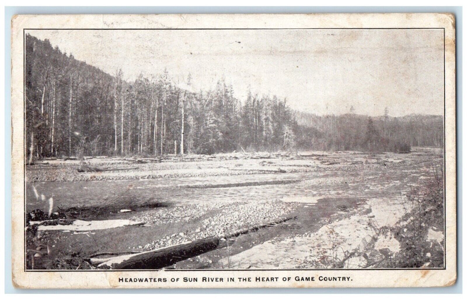 Headwaters Of Sun River In The Heart Of Game County Augusta Montana MT Postcard