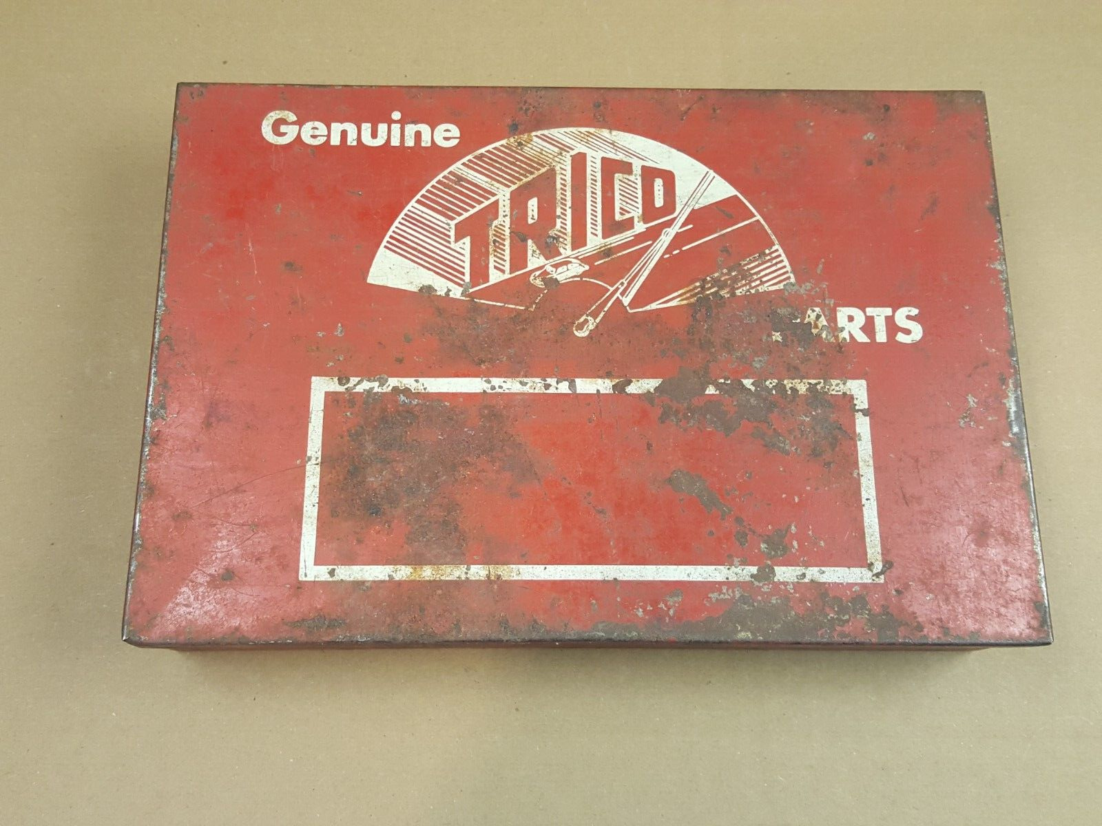 Vintage Trico Windsheild Wiper Parts Metal Box Only Garage Nostalgia Preowned