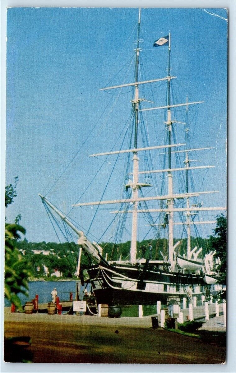 Postcard Mystic Seaport, Mystic CT 1963 G149
