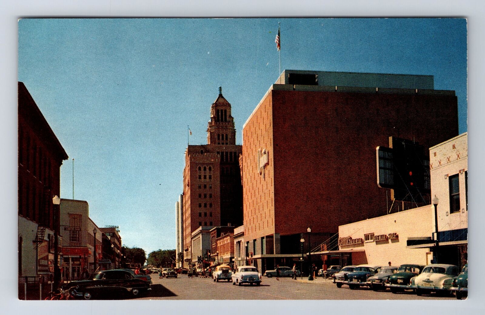 Rochester MN-Minnesota, Downtown, Antique, Vintage Postcard