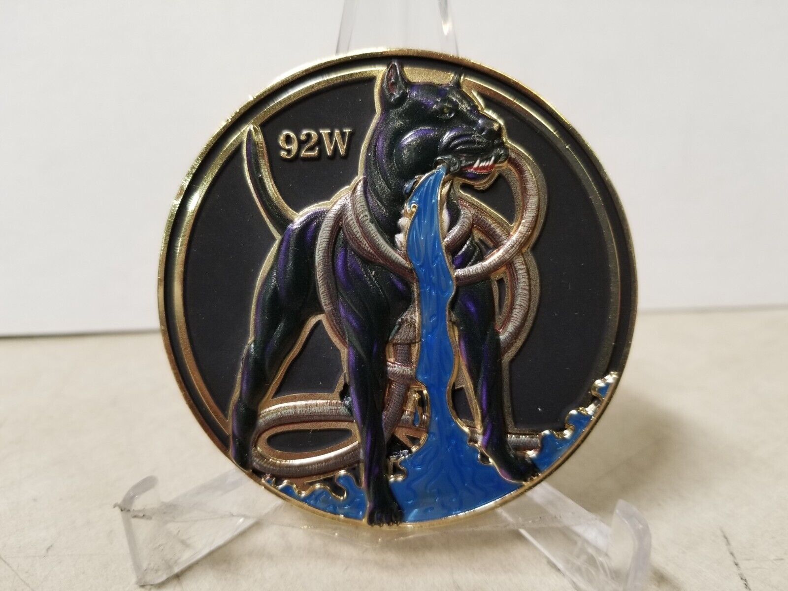 Presented For Excellence Waterdawgs Lead The Way 92W Challenge Coin