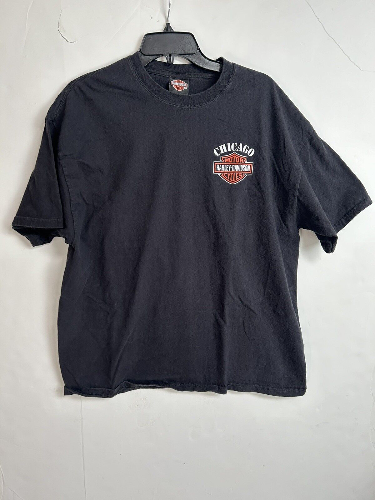 HARLEY DAVIDSON Chicago Shirt,XL,black,vintage,skyline
