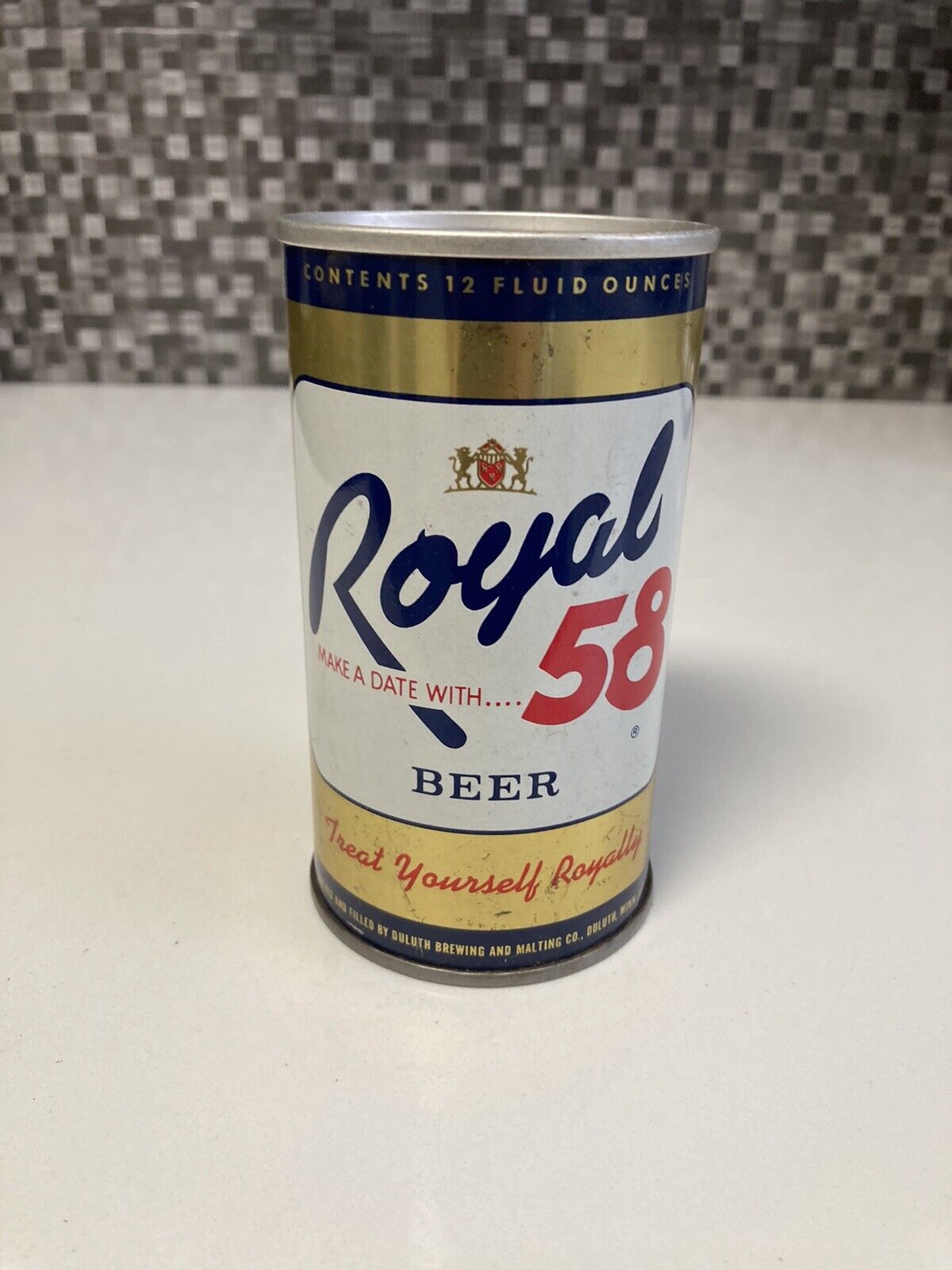 Royal 58 Pull Tab Beer Can 12oz (air can - empty)