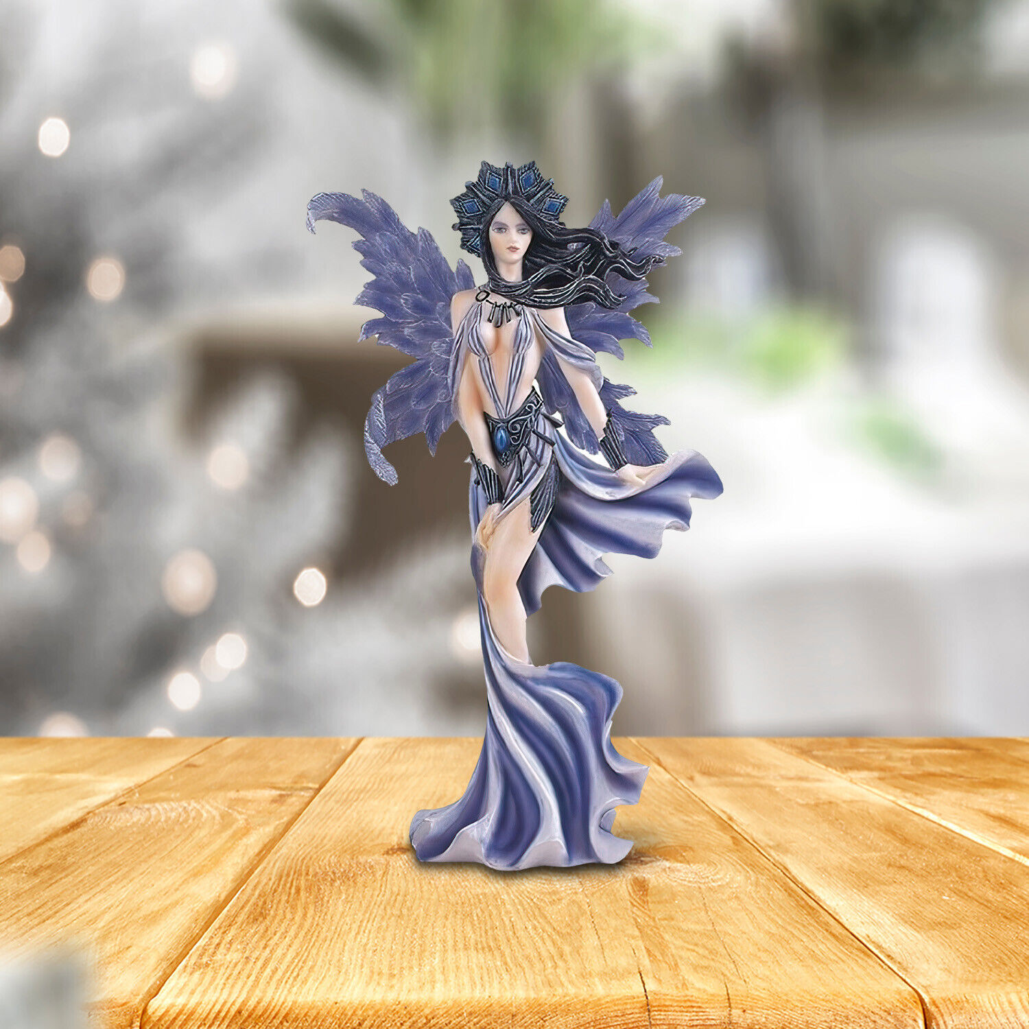 Wind Fairy Statue in Blue 10\