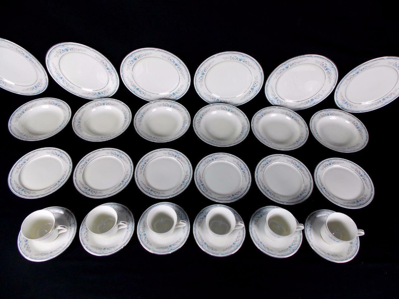 REDUCED  6 FIVE PIECE PLACE SETTINGS ROYAL LIMITED SEASCAPE PLATES BOWLS CUPS