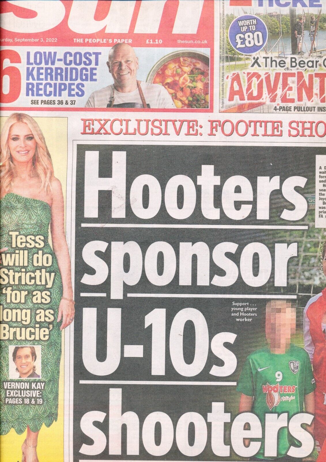The Sun September 3 2022 Hooters Tess Daly Erling Haaland