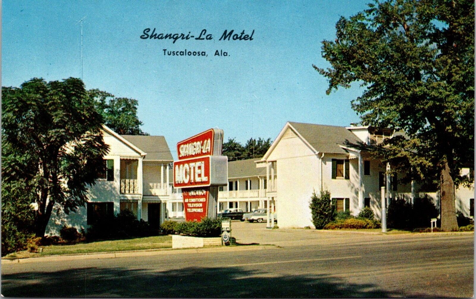Shangri-La Motel Tuscaloosa Alabama RPPC