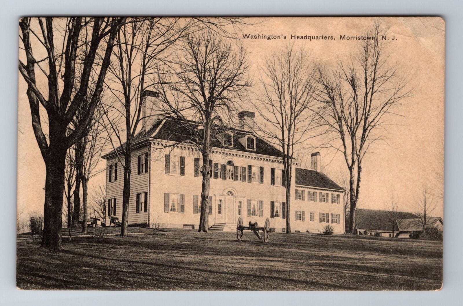 Morristown NJ-New Jersey, Washington\'s Headquarters, Vintage c1909 Postcard