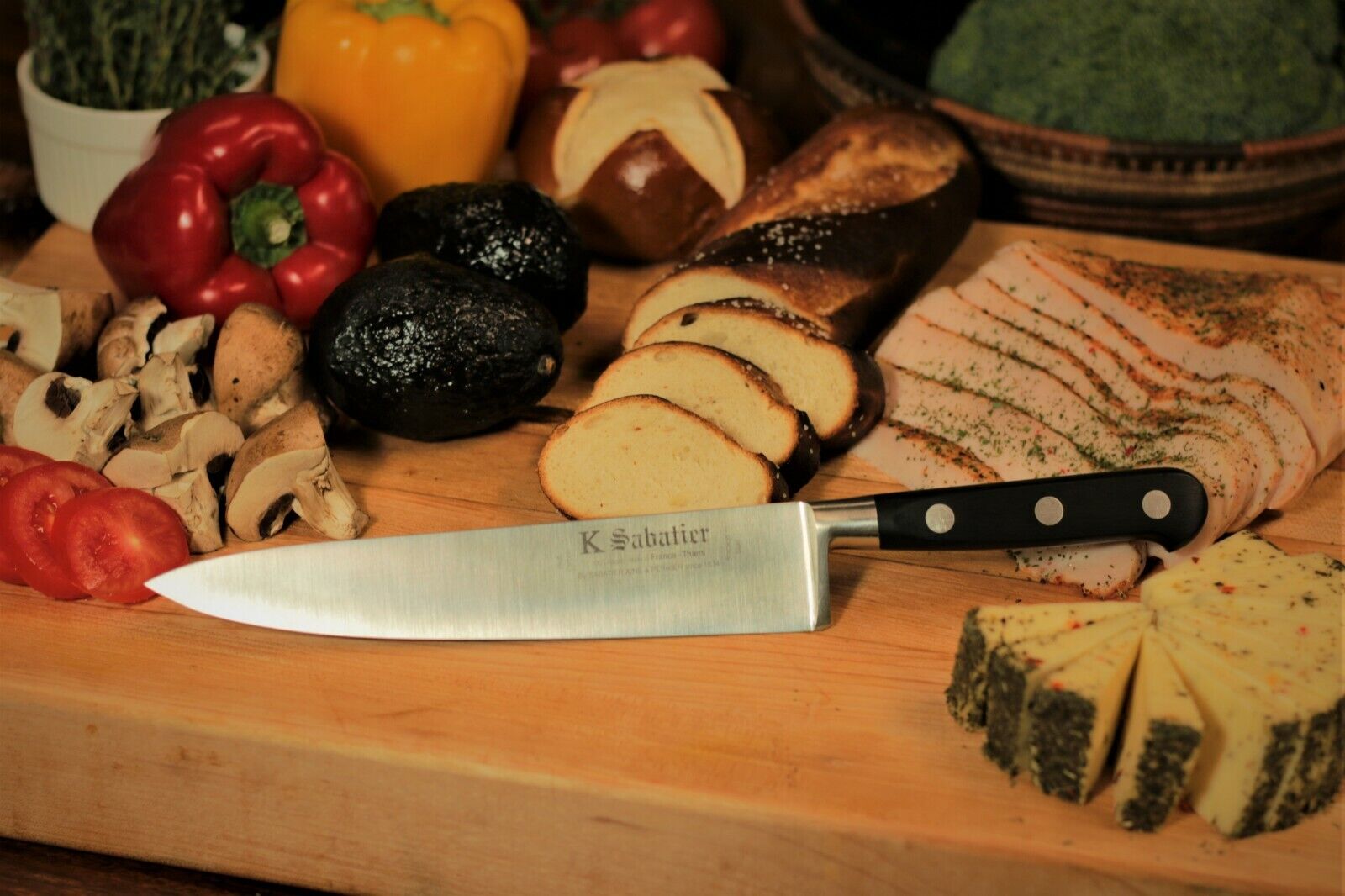 8 inch Sabatier Chefs Knife ( NEW ) see Video  Made in France 