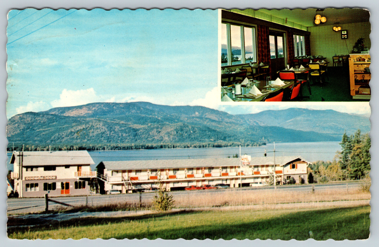 c1960s Sorrento Motel British Columbia Canada Vintage Postcard