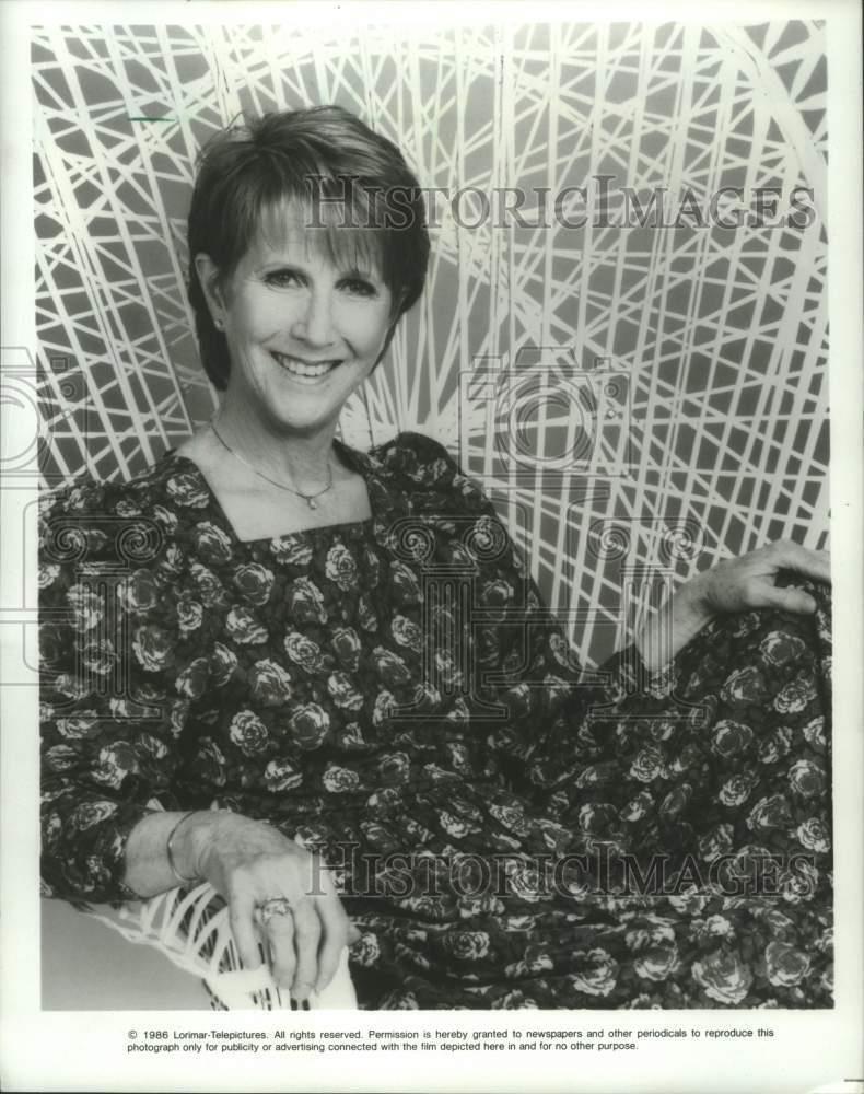 1986 Press Photo Actress Julie Harris on CBS\' \