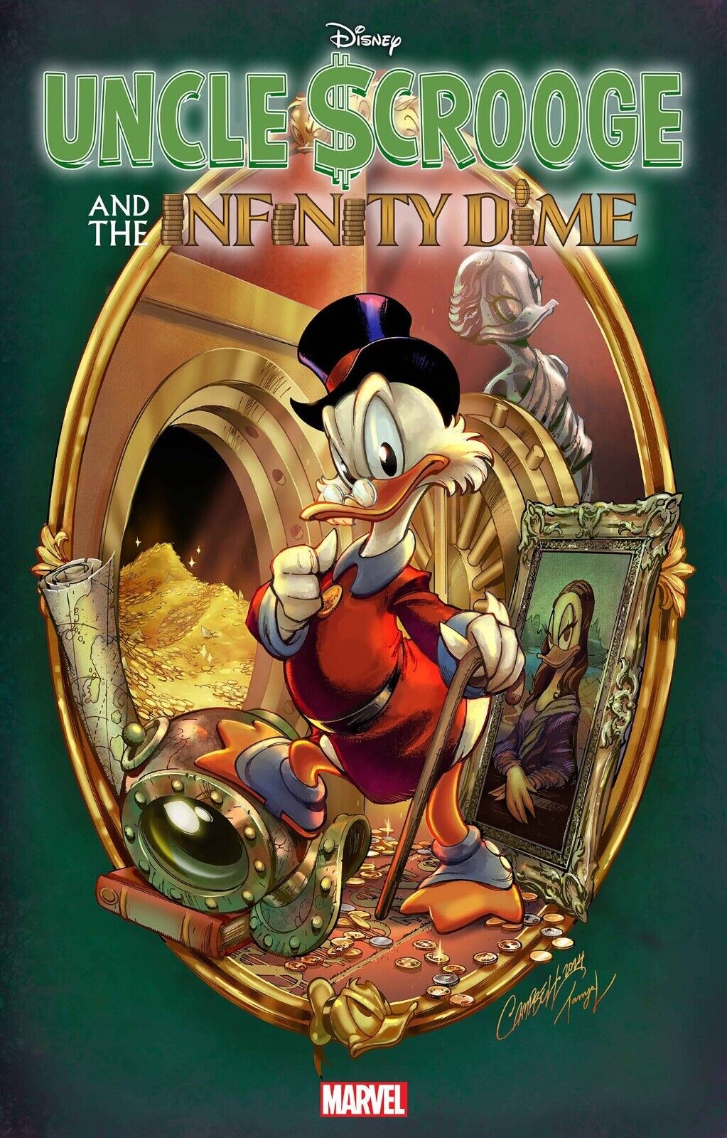 (2024) UNCLE SCROOGE AND THE INFINITY DIME #1 1:50 J SCOTT CAMPBEL VARIANT COVER