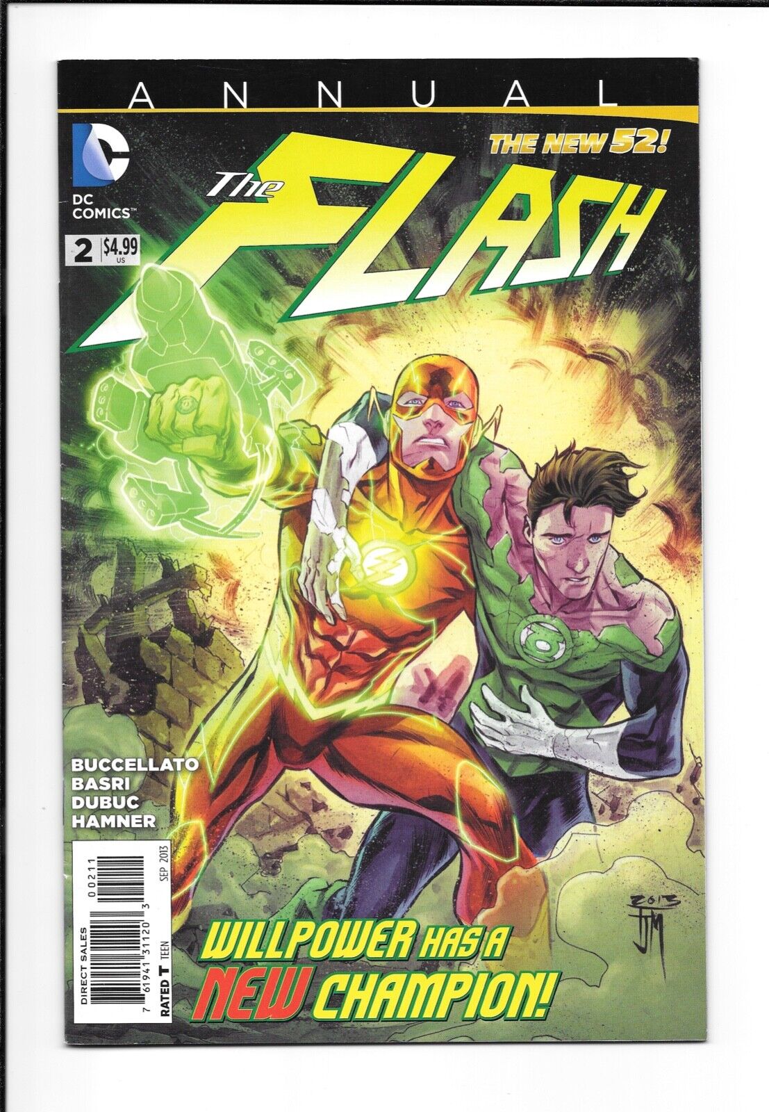 Flash Annual #2 New 52 DC (Sept 2013) VF 8.0 Low Print Run Scarce Green Lantern