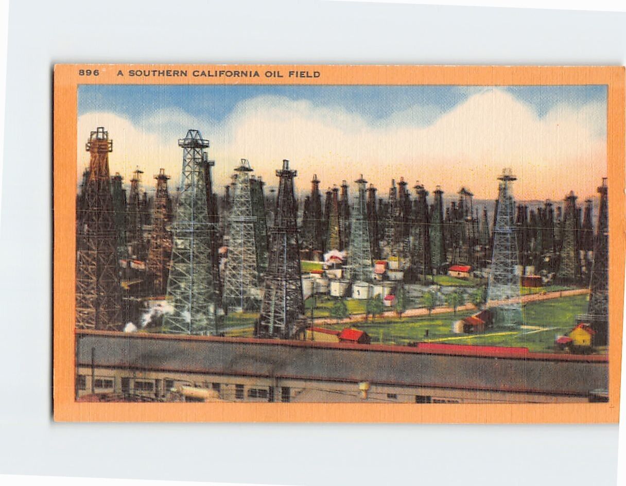 Postcard A Southern California Oil Field California USA