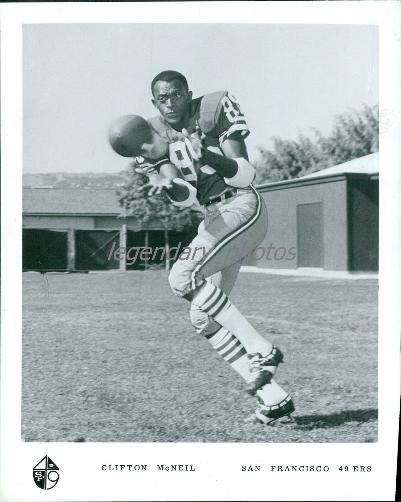 1960s Clifton McNeil San Francisco 49ers Wide Receiver Orig News Service Photo