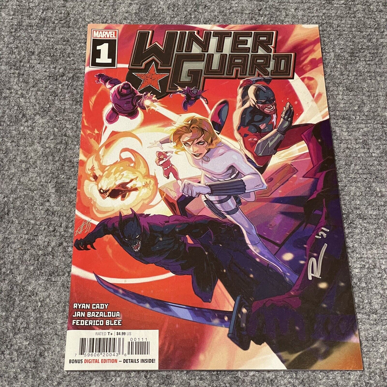 Winter Guard 1 Marvel Comics Signed Ryan Cady   Autograph Red Guardian Yelena