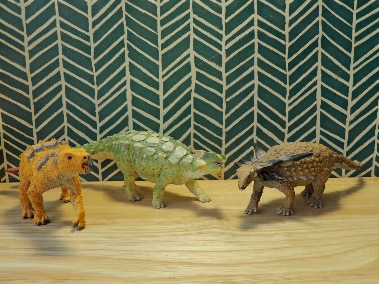 Carnegie and Wild Safari Ankylosaurs. Ankylosaurus, Sauropelta, Stegouros