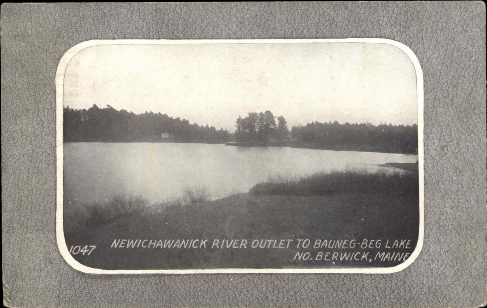 Berwick Maine ME Bauneg-Beg Lake c1900s-10s Postcard