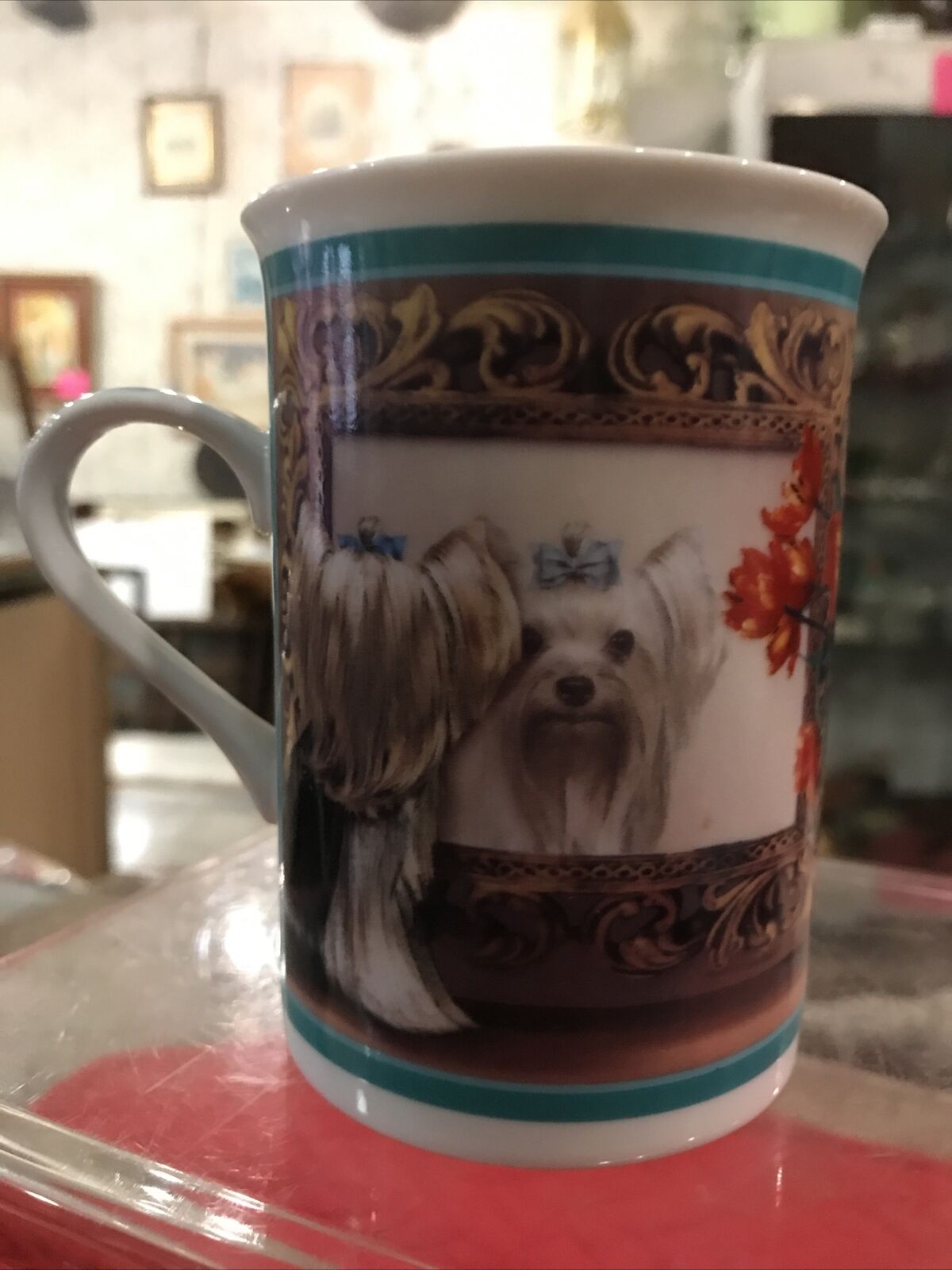 Yorkie Puppy Dog Mug Cup Coffee Tea 