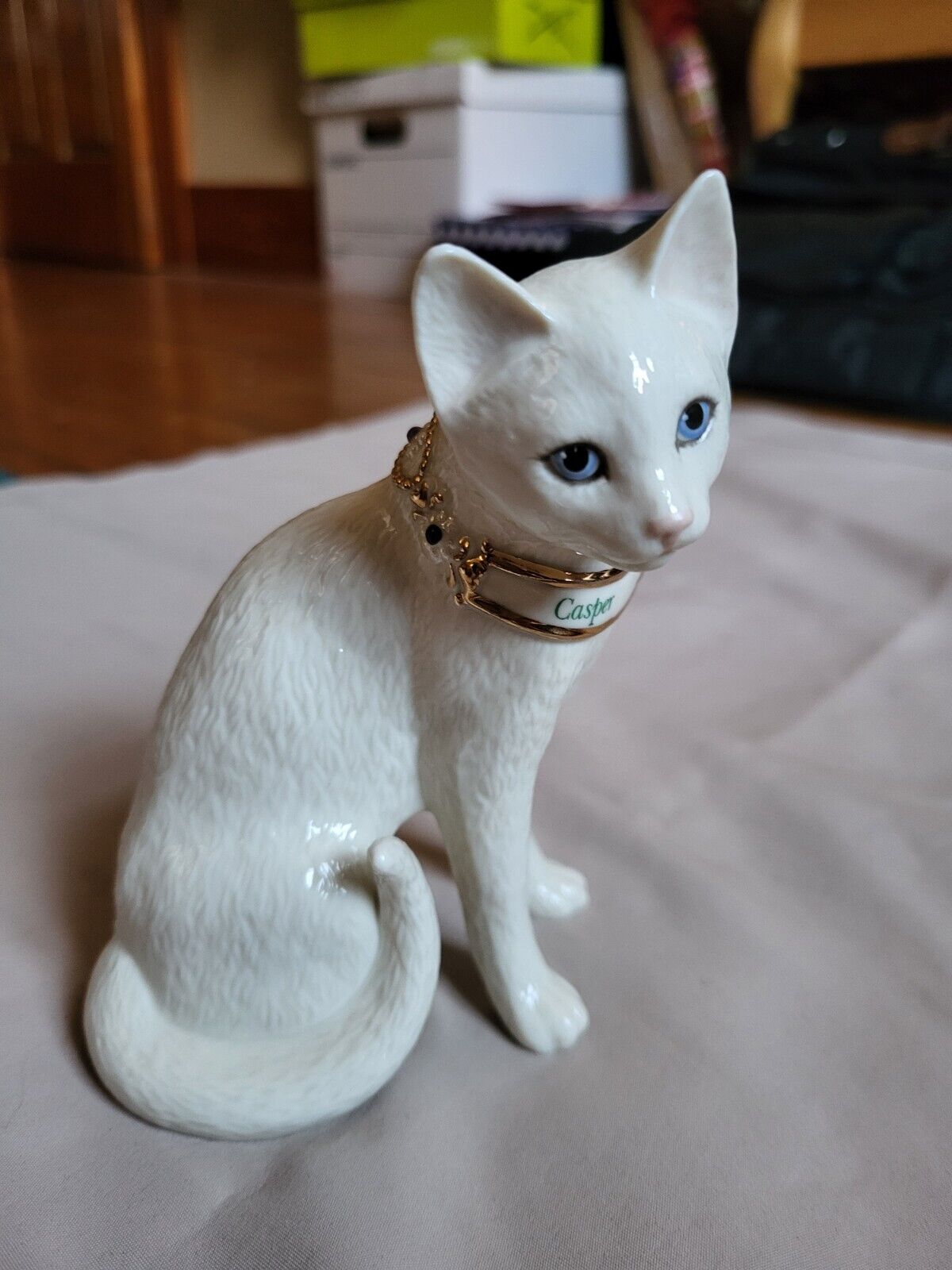 Lenox Cat Sculpture Figurine Fine Ivory China -  \