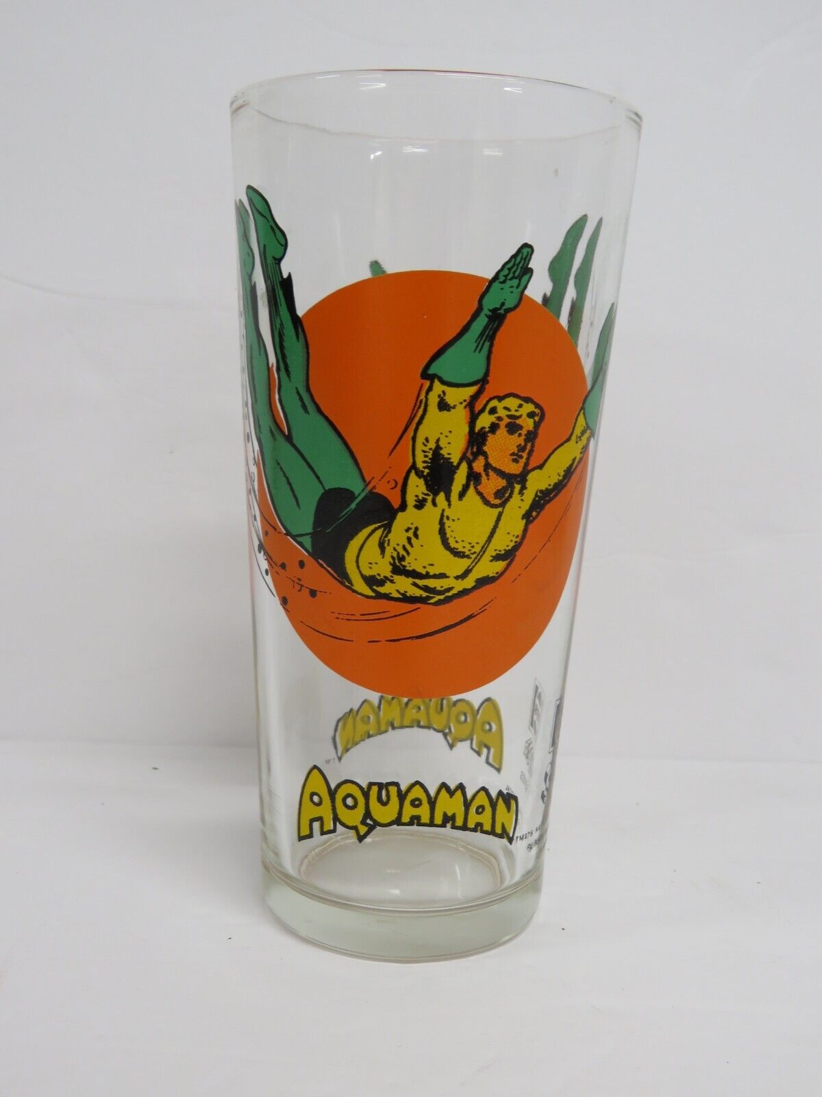 Aquaman 1976 DC Comics Pepsi Super Series Collector Moon Glass Vintage 70’s