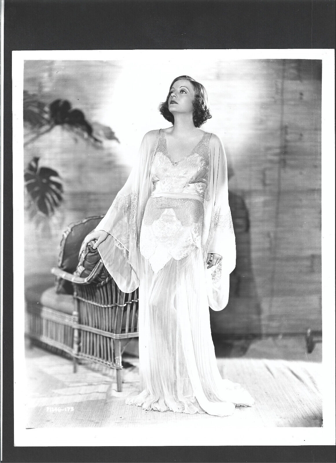 VINTAGE PHOTO Young TALLULAH BANKHEAD Gorgeous Full Length Gown Rare Still