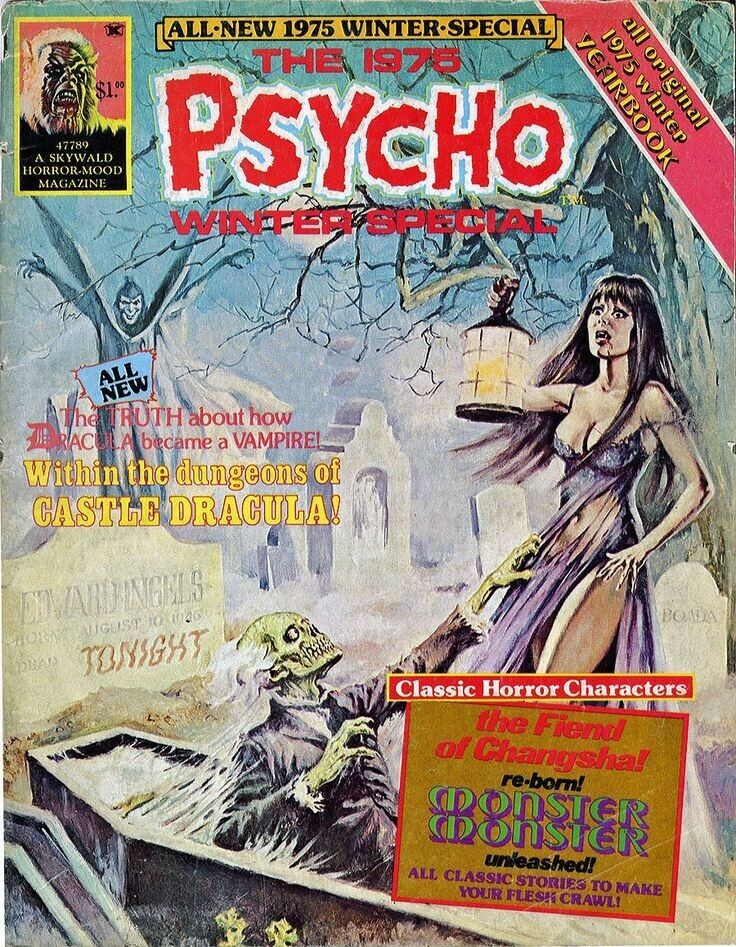 Psycho Winter Special 1975 BOADA - Dracula monsters Skywald Horror Vintage Comic