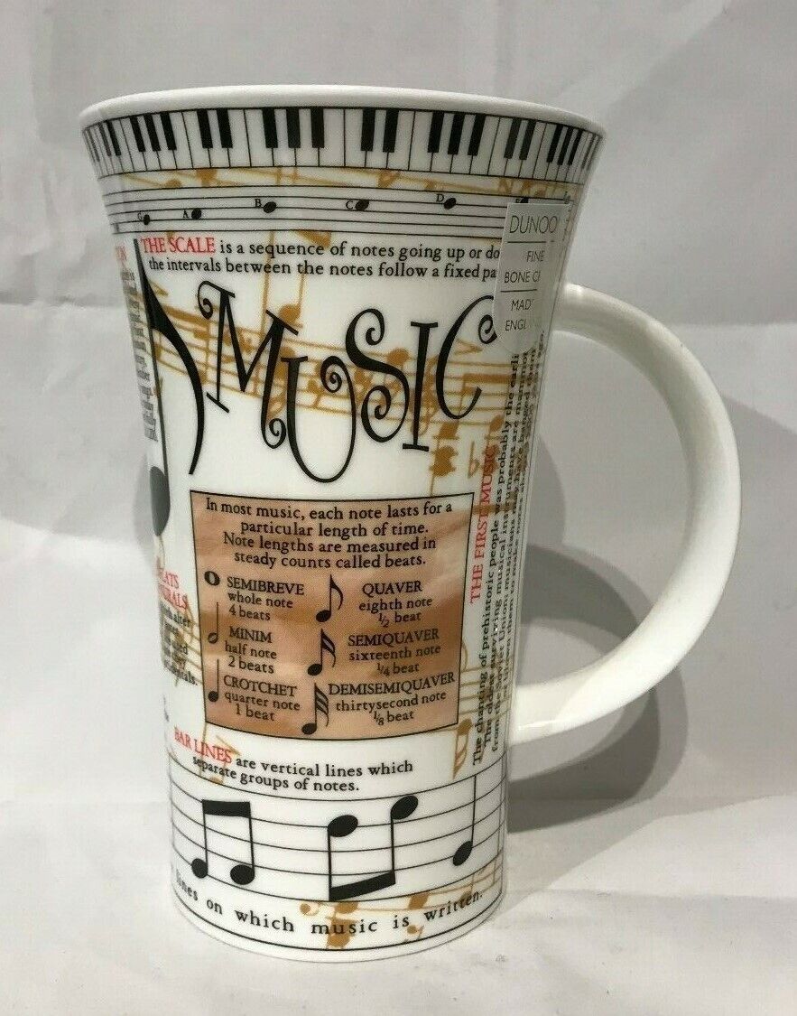 Dunoon Music Easy Informative Glencoe Mug Tea Coffee Large
