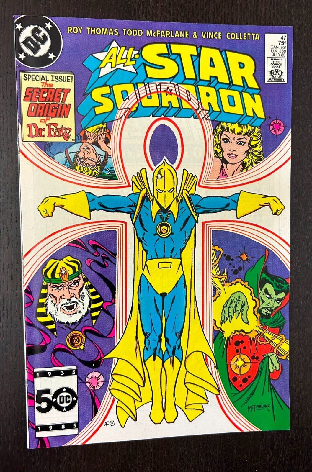 ALL STAR SQUADRON #47 (DC Comics 1985) -- Early Todd MCFARLANE -- NM- (B)
