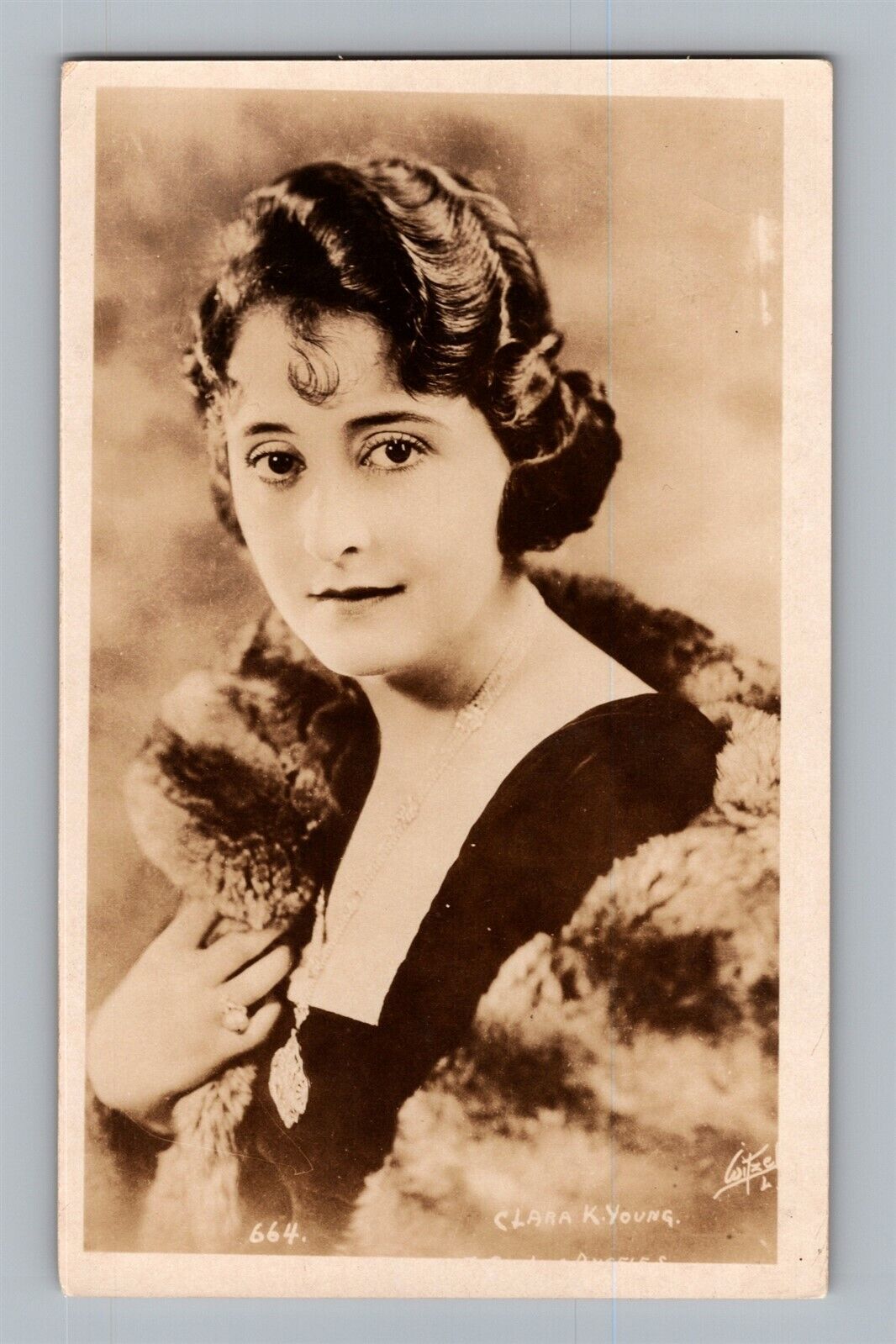 Postcard American Actress Clara Kimball Young RPPC Real Photo c1920s N25