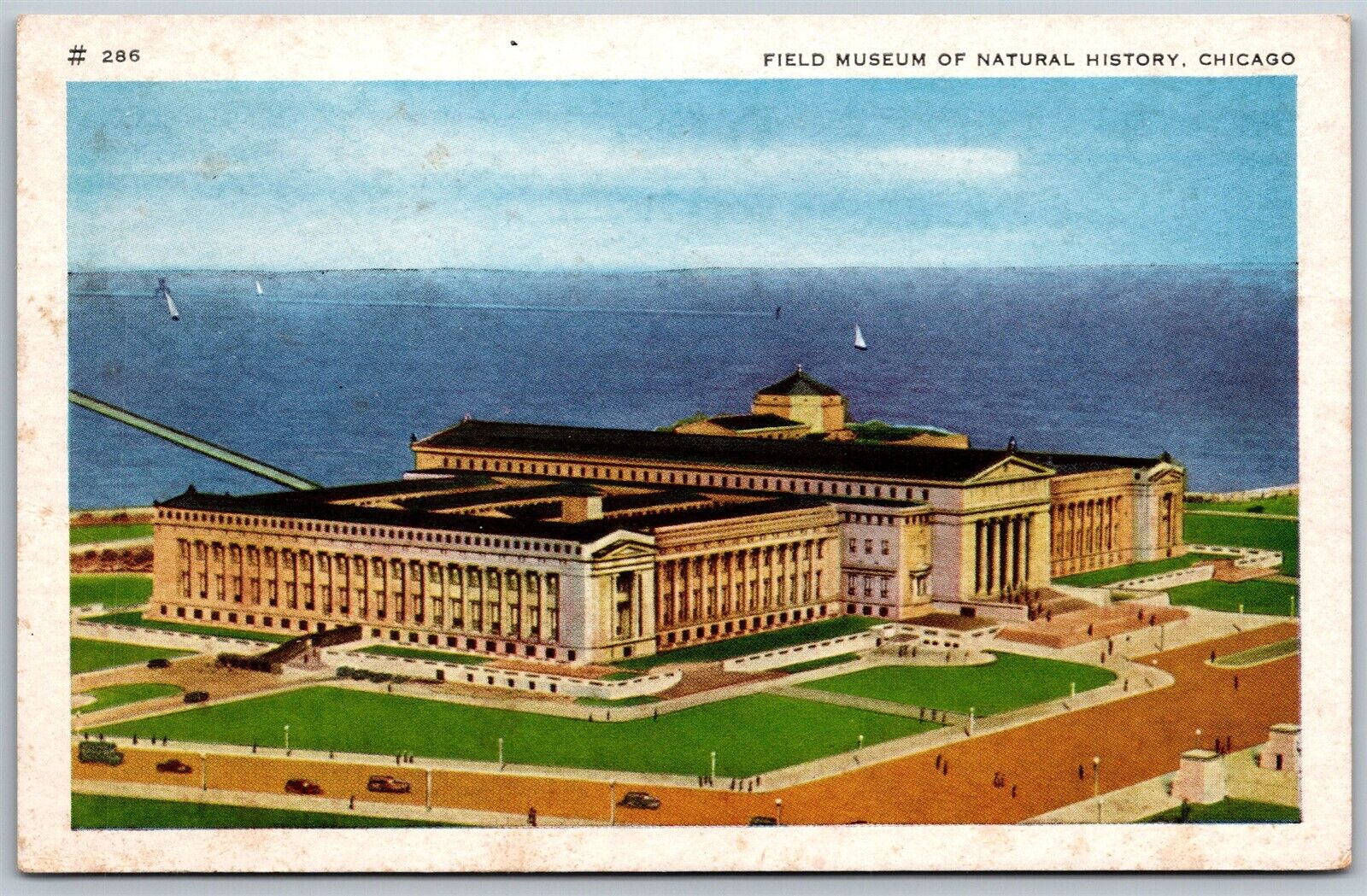 Vtg Chicago Illinois IL Field Museum of Natural History 1940s View Postcard