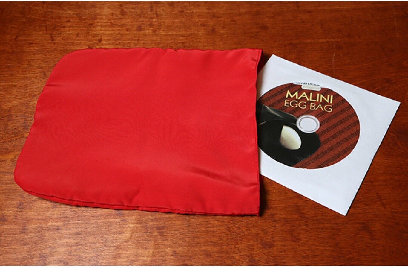 Malini Egg Bag and DVD - Red Bag Magic Trick Professional Quality