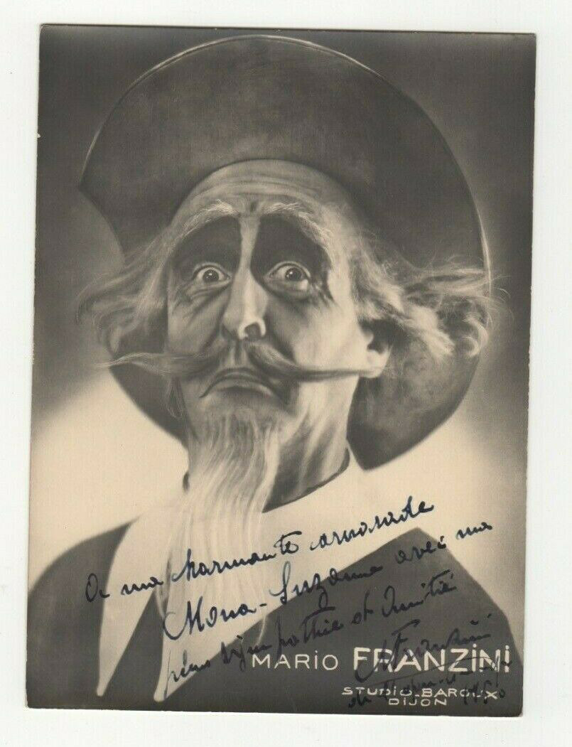LIV2171 Signed Mario Franzini Signed Vintage Signed Photo Actor Singing