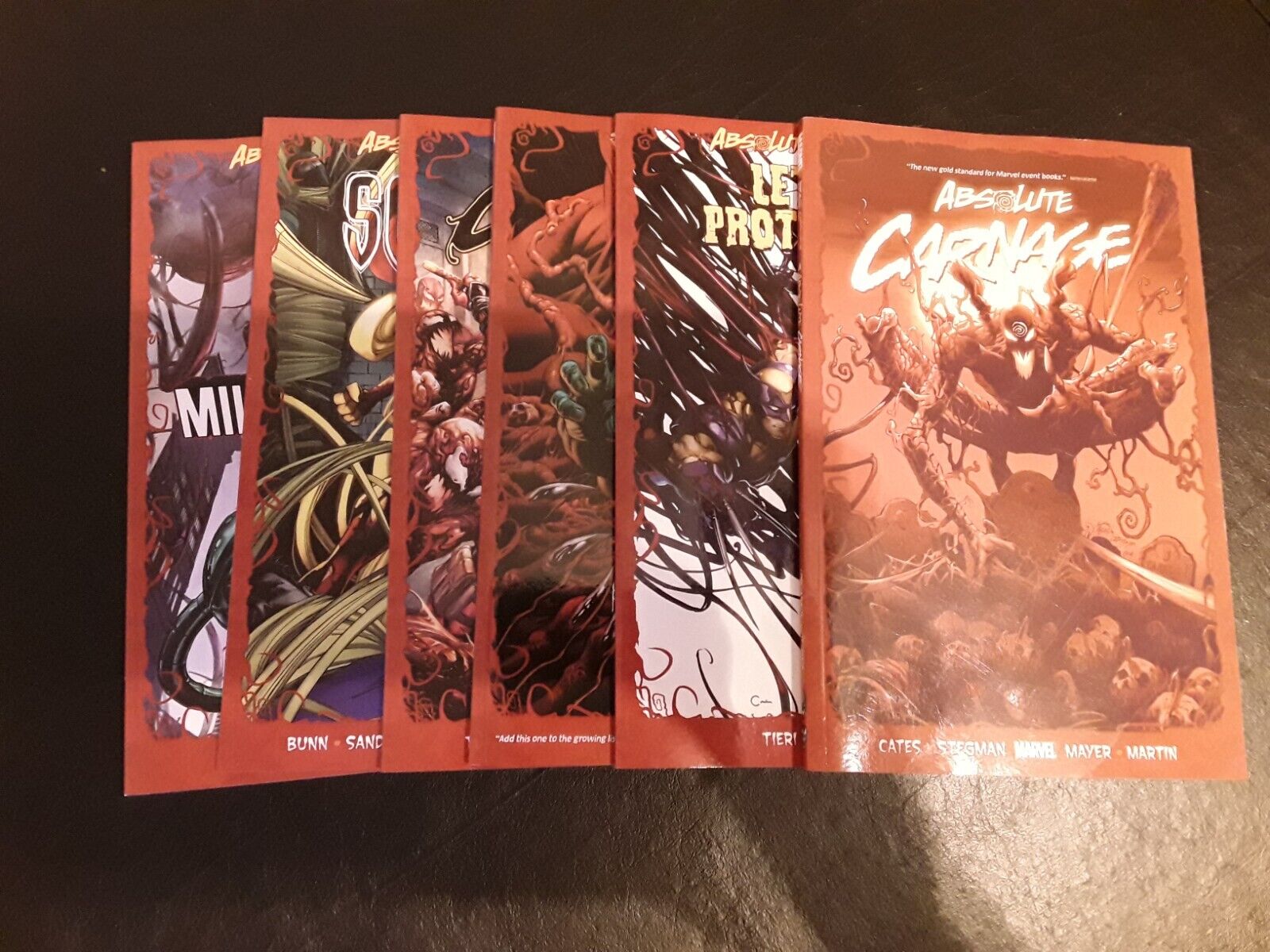 Absolute Carnage tpb Complete set 6 Books Venom Spider-Man Miles Morales Marvel