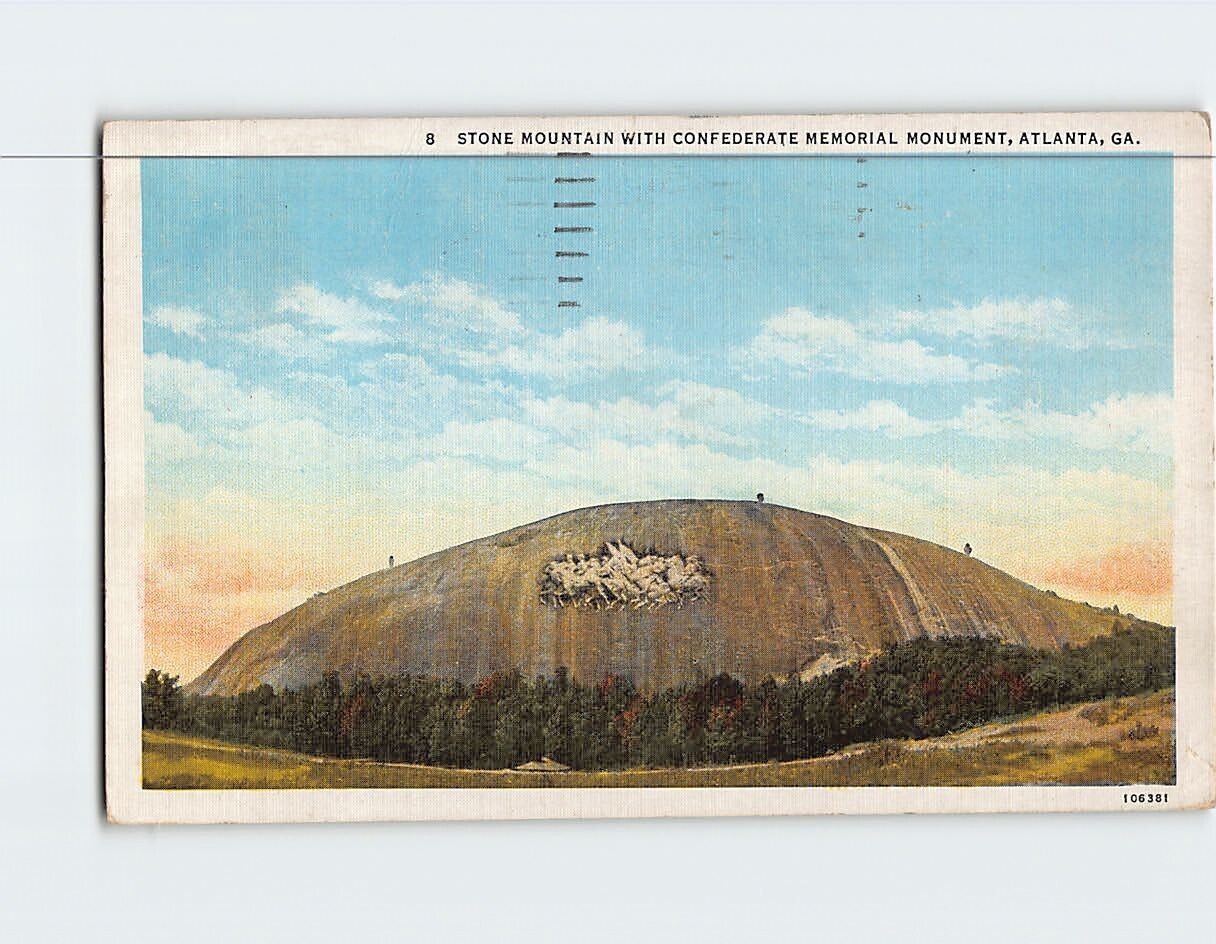 Postcard Stone Mountain Atlanta Georgia USA