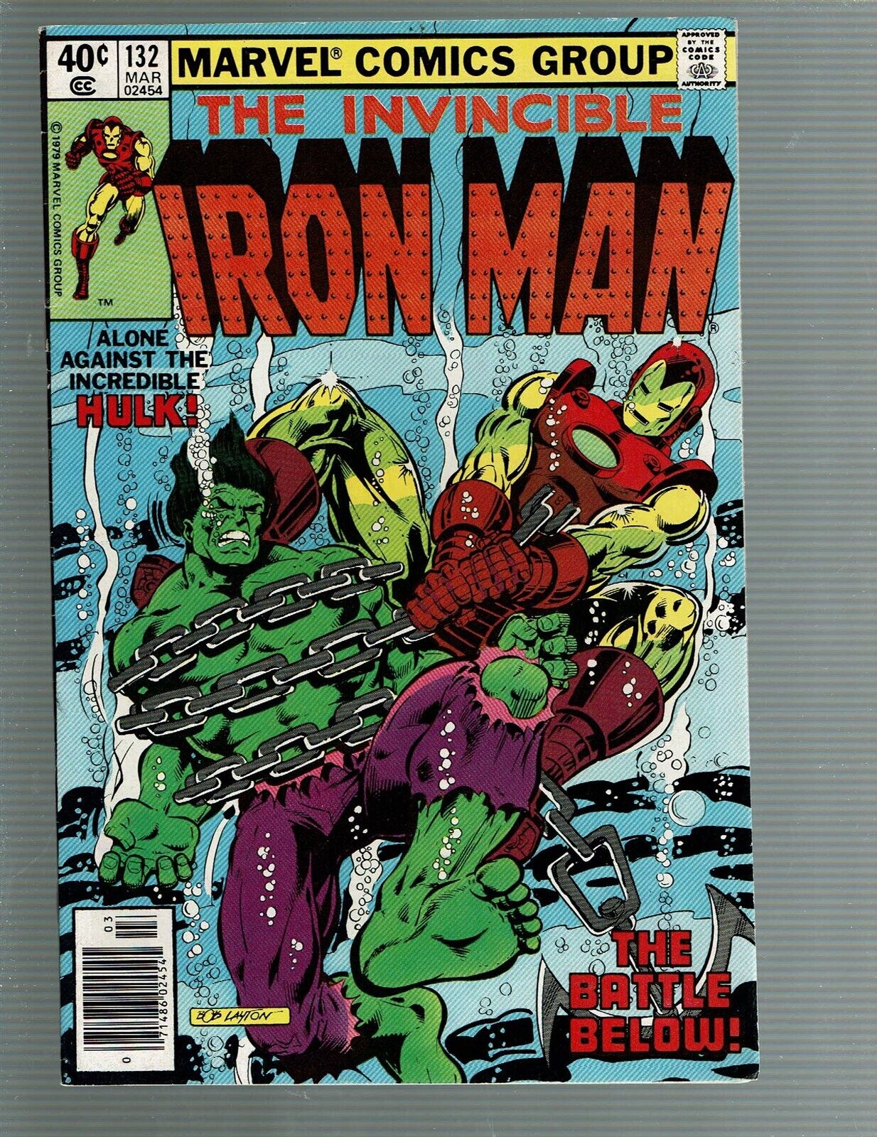Invincible Iron Man 132 Hulk vs Iron Man Final VF+