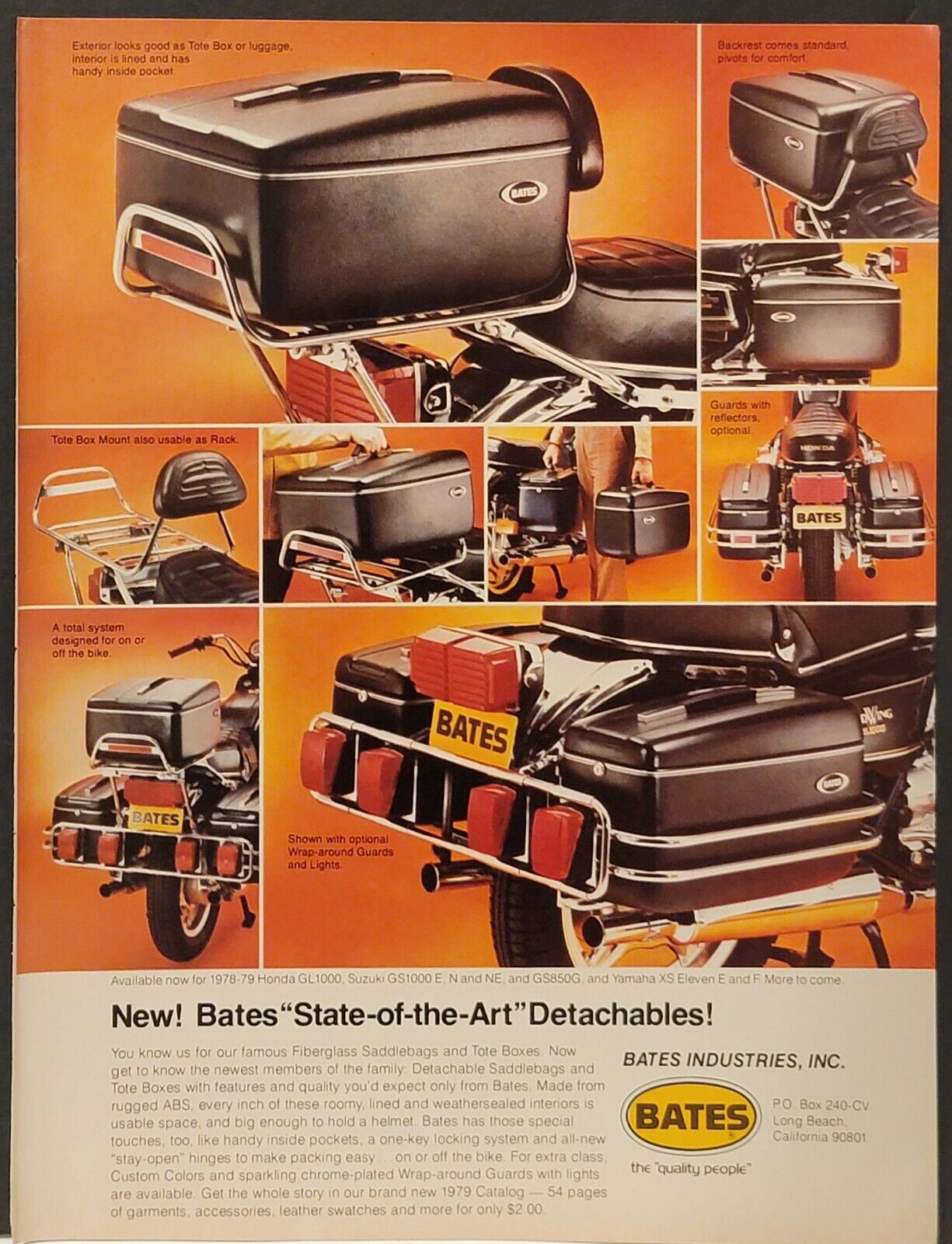 1979 Bates Motorcycle Accessories Print Ad 