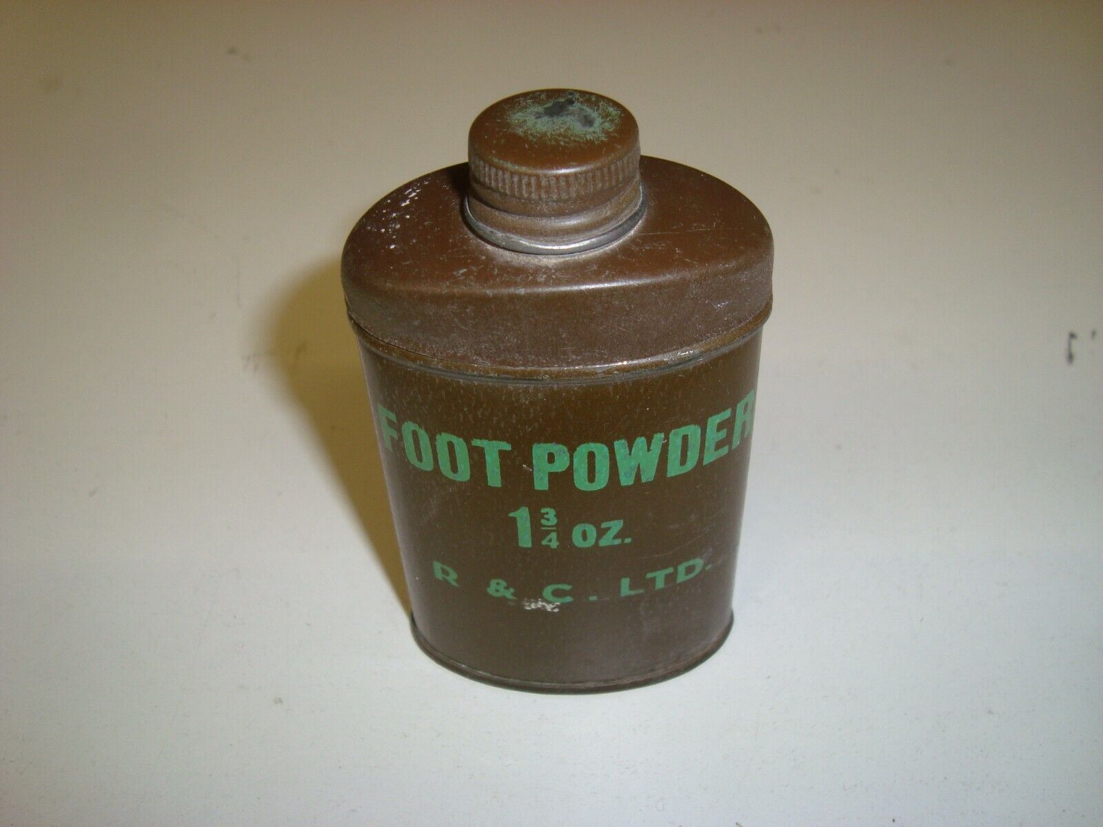 WWII British Army Foot Powder Can Original 