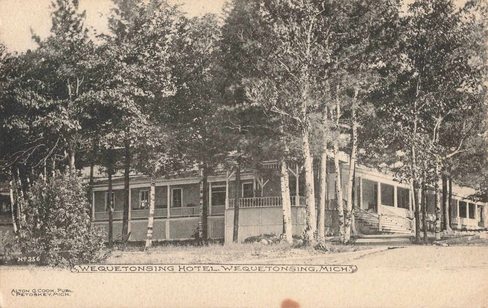 NW Wequetonsing Harbor Springs MI 1905 Founded 1870s POPULAR RESORT ERA HOTEL
