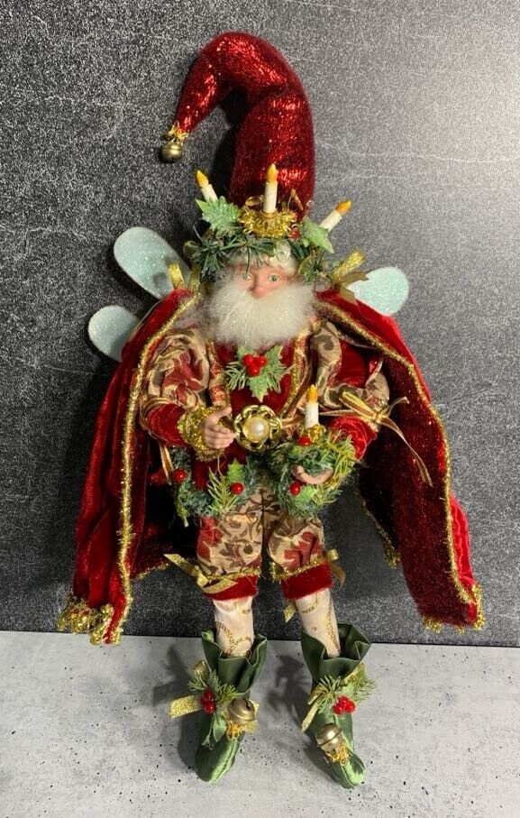EXTREMELY RARE - Limited Edition Mark Roberts - Candle Crown Fairy with Cape 18\