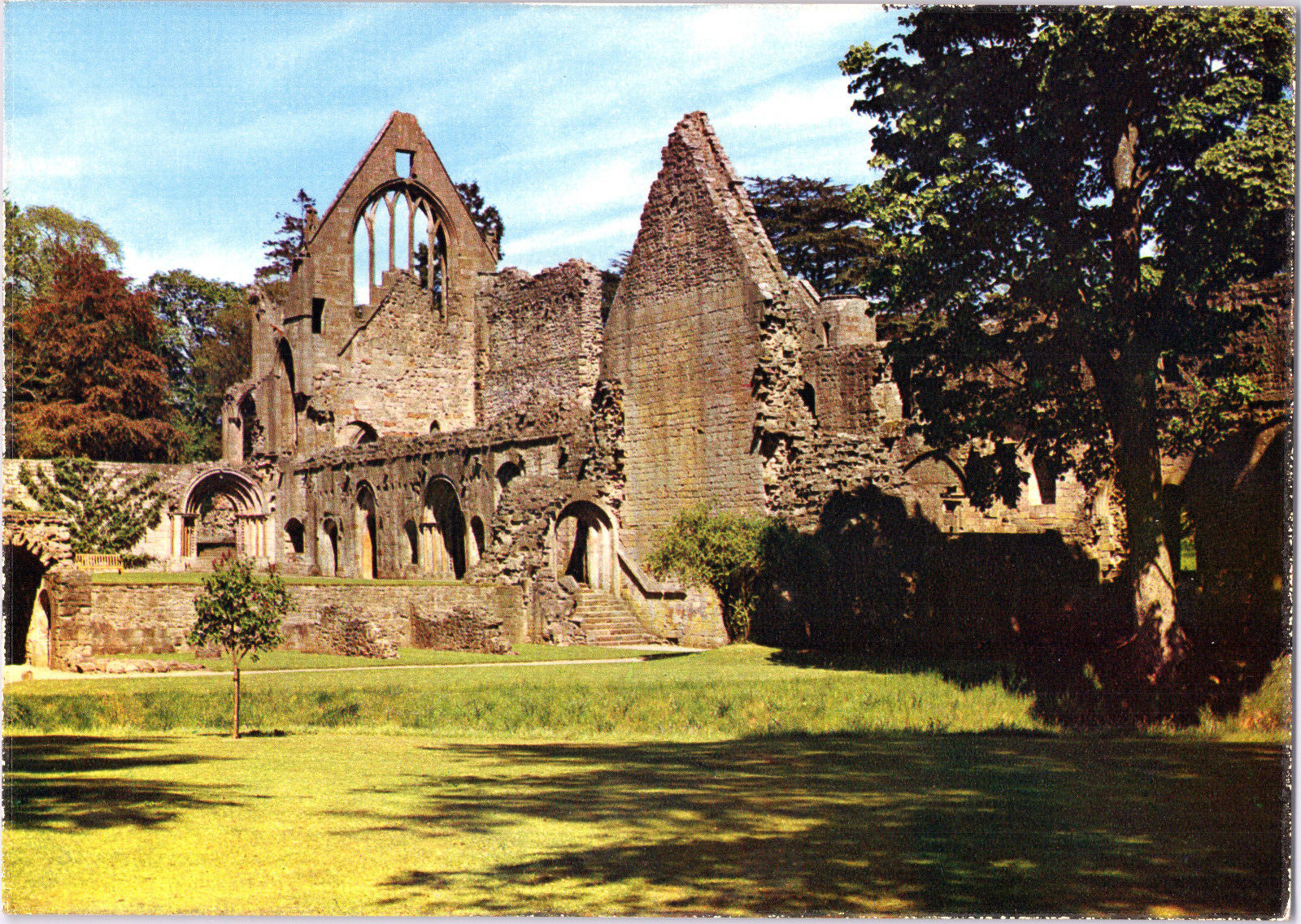 Dryburgh Abbey Vintage Postcard Scotland Crown