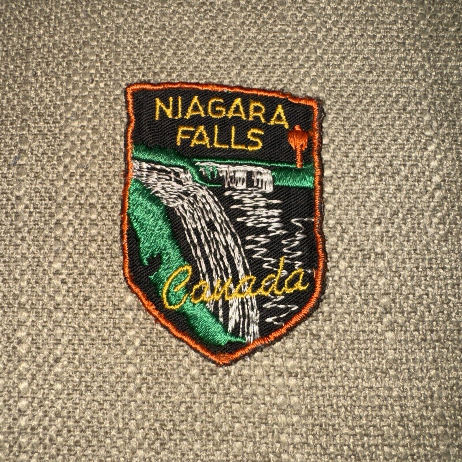 Vintage Niagara Falls Canada Souvenir Patch Embroidered