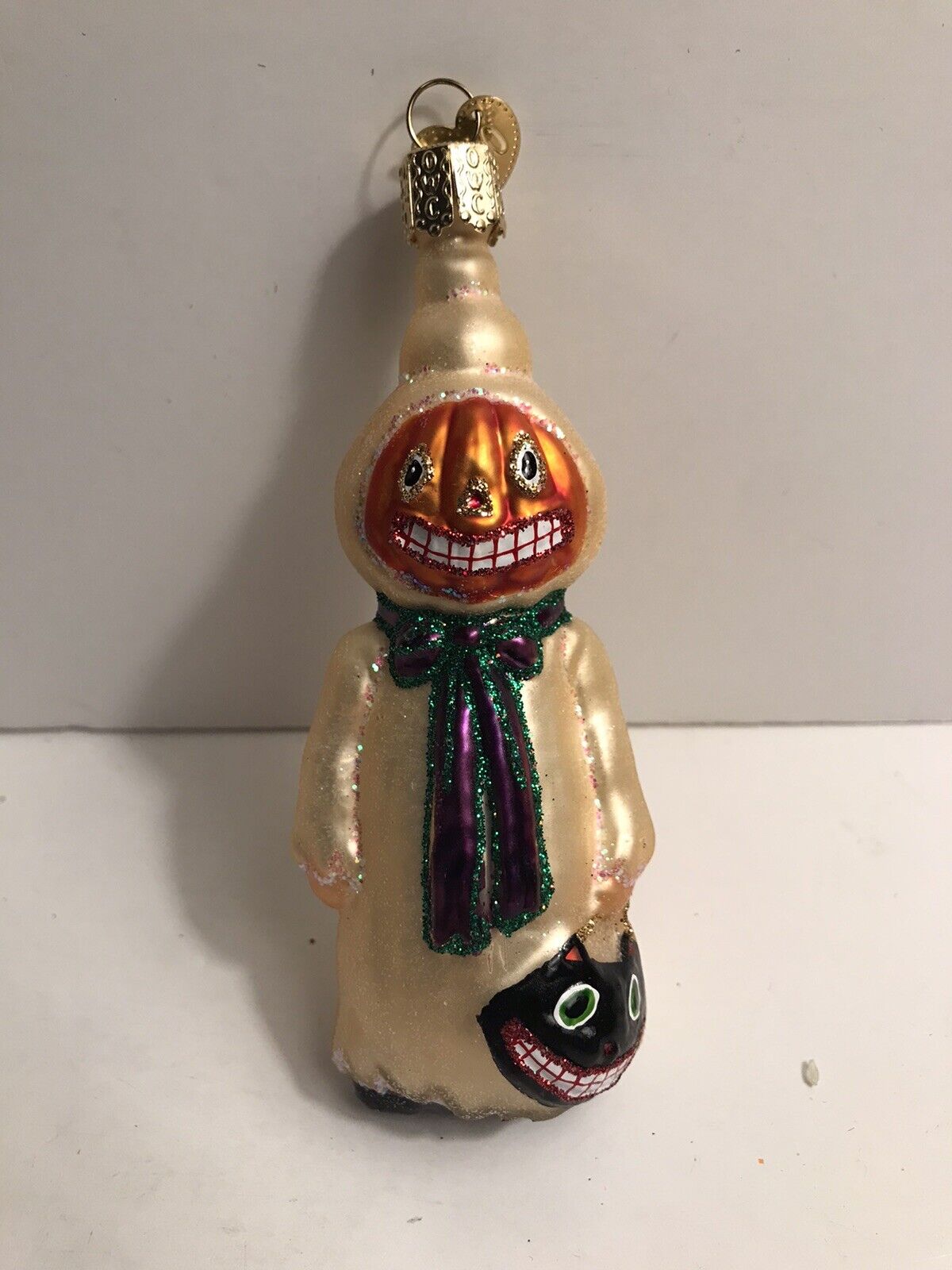 Old World Christmas Glass Halloween Ornament 5\