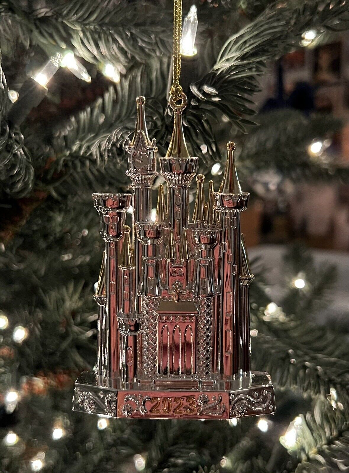 Disney 100 Anniversary Lenox 2023 Disney Cinderella’s Castle Metal Ornament
