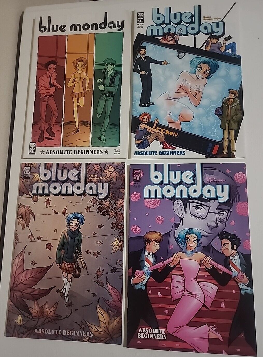 BLUE MONDAY ABSOLUTE BEGINNERS 1-4 Complete Set. NM Oni Press Comics 