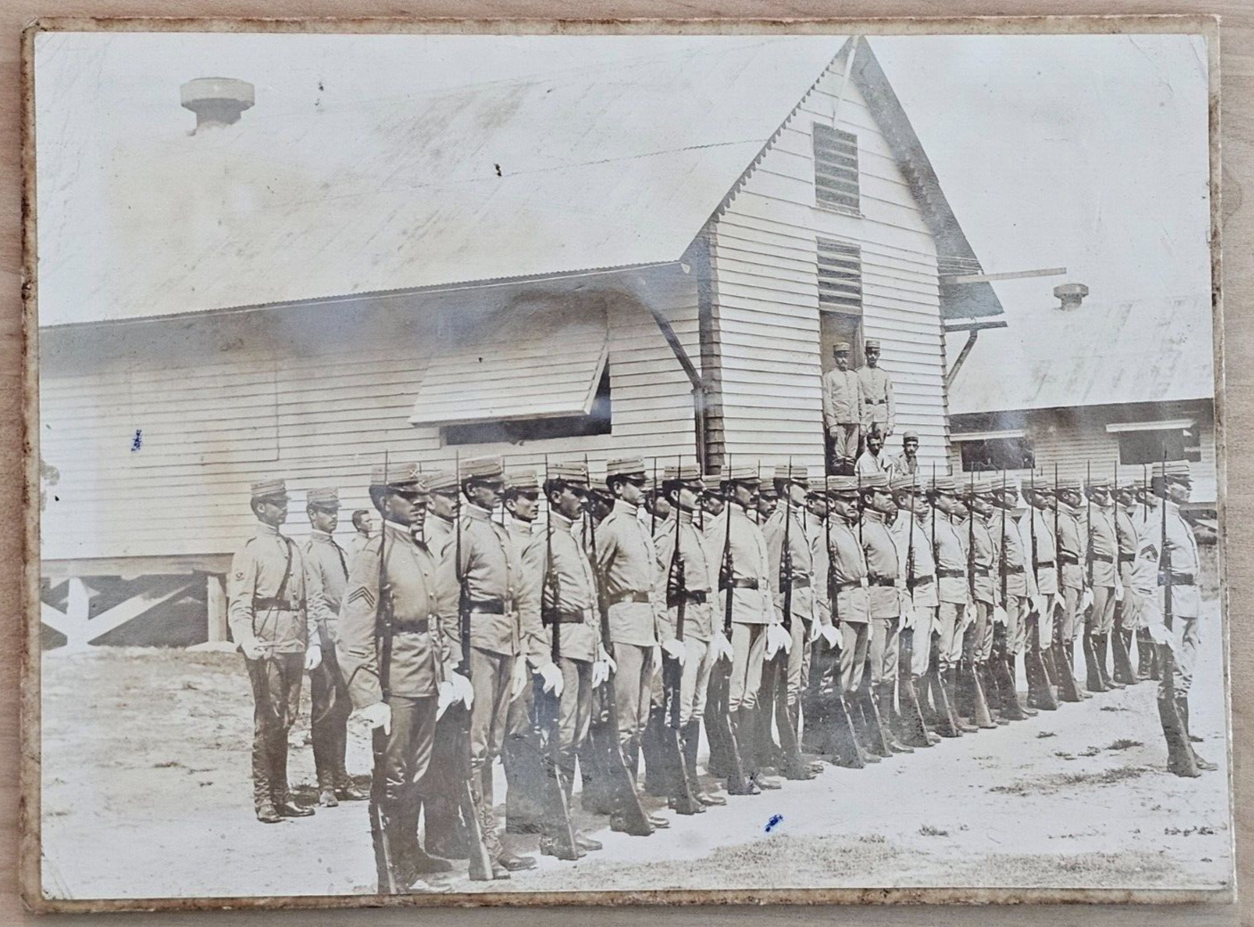 CUBAN CUBA SPAN AM WAR SOLDIERS VOLUNTEERS 1890s SQUAD VINTAGE ORIG Photo 136